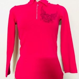 Long sleeve collard t-shirt